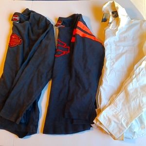 🇺🇸 Women's Lot of 3 Harley-Davidson Biker Long Sleeve Shirts Button
